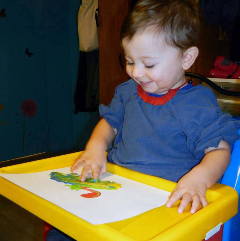 Atelier de peinture pour les 0 à 2 ans