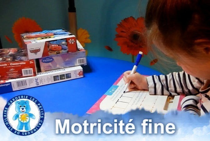 On travaille la motricité fine pour les 3 à 5 ans